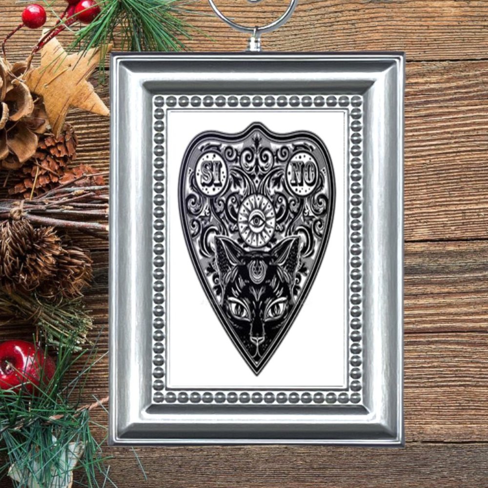 Ouija Board Planchette Christmas Tree Ornament